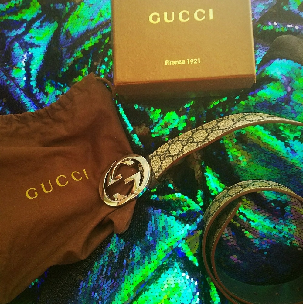 Authentic Gucci GG men's belt size 38 or smaller